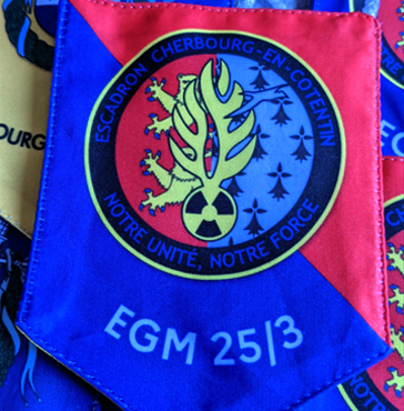Fanion Gendarmerie EGM Cherbourg CustomizeFR